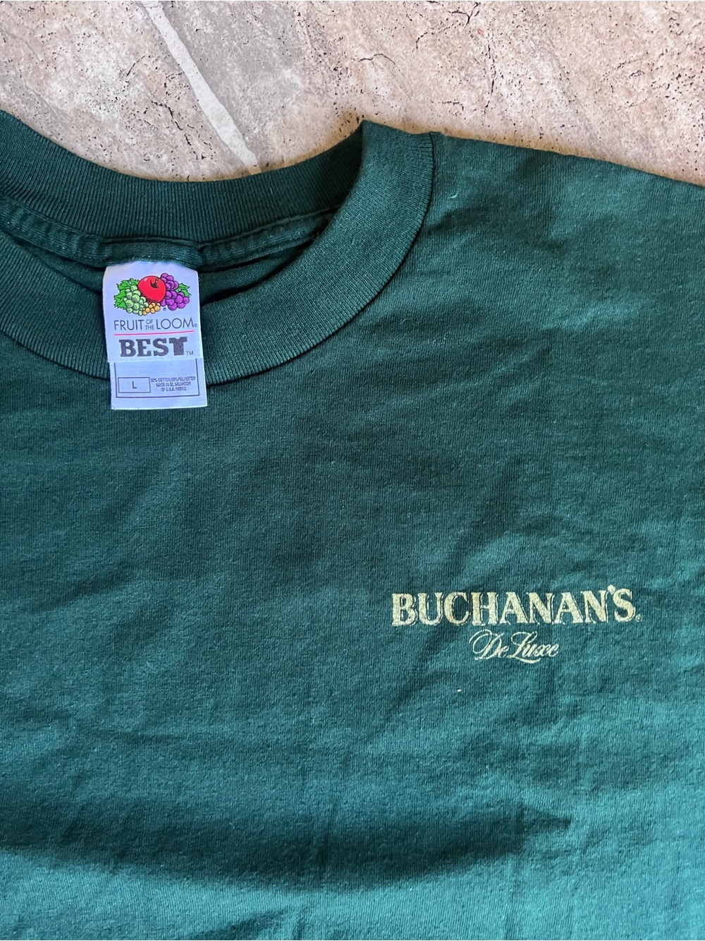 Vintage Buchanan's DeLuxe Green Logo Tee